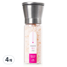 소금공장 스텐 글라인더 히말라야 핑크소금, 260g, 4개