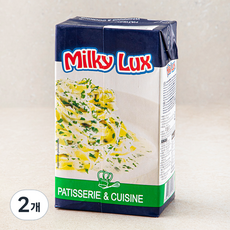밀키럭스 식물성 크림, 1L, 2개