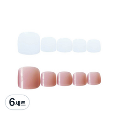 달모아 셀프 젤 패디팁 스티커 인조발톱 세트, NT211, 6세트