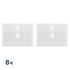 테일스타 화일 메모지 보관 가로형 케이스, 투명, 8개