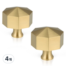 MONESPACE 家具把手 Merry 黃銅 1孔, 4個