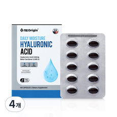 nz Origin 日常保濕玻尿酸, 60片, 4個