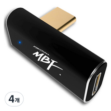 엠비에프 USB 4 Gen3x2 C F to C M 세로형 90도 젠더 240W, MBF-G3MF02, 4개