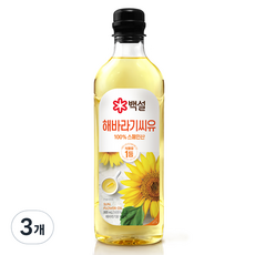CJ BEKSUL 白雪 葵花油, 900ml, 3個