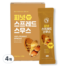 너츠브라더 피넛 스프레드 스무스 10p, 250g, 4개