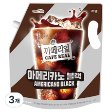 CAFE REAL 美式黑咖啡, 3個, 1.5L