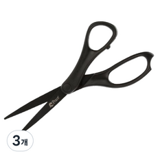 피스코리아 블랙코팅가위 21cm, 블랙, 3개