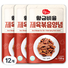 Woori 食品 黃金比例韓式辣炒豬肉醬料, 12個, 150g