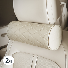 MAYTON 頂級記憶棉車用頸枕, 棉米色, 2個