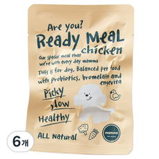 펫다이닝맘마 전연령 강아지 레디밀 습식사료, 6개, 50g, 닭+채소
