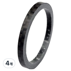 카본 스페이서 링 자전거 헤드업 카본스페이서 28.6 x 3mm, 무광 블랙, 4개