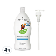 에티튜드 주방세제 와일드플라워 향, 4개, 700ml