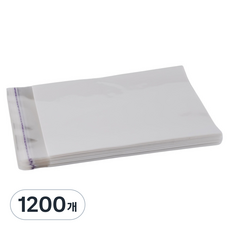 第一商社 OPP 自黏包裝袋 白色+透明, 1200個