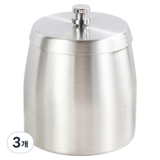 소담몰 냄새차단 재떨이 스몰, 실버, 3개