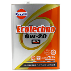 Gulf 海灣 Ecotechno 0W-20 全合成汽車引擎機油, 1個, 0w20, 4L