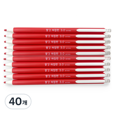 위드나 노크식 빨강 채점펜 81-0018, 1색, 40개