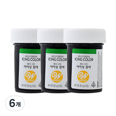 윌튼 아이싱칼라 켈리그린, 28.3g, 6개