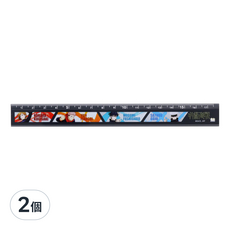 sun-star 咒術迴戰 直尺17.5公分-四人咒術師款, 四人咒術師 黑色, 2個