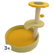 펫카 캣타워 장난감 해바라기 스크래쳐, 혼합색상, 3개