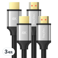베지그 HDMI 2.0 프리미엄 케이블 2p, 3세트, V-H302 2M