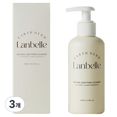 毛孔深層清潔洗面乳, 3個, 200ml