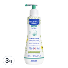 무스텔라 스텔라토피아 에몰리언트 크림, 300ml, 3개