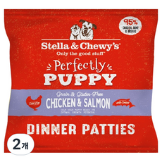스텔라앤츄이스 전연령 강아지 동결건조 디너패티 사료, 닭+연어, 10g, 2개