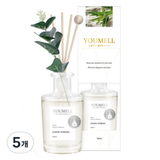 유멜 리드 플라워 디퓨저, 레몬버베나, 180ml, 5개