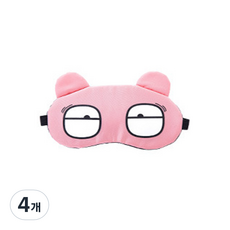 可愛表情眼罩 10 半眼 粉色, 1入, 4個