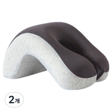 소울리치 푹쉼 포근한 낮잠베개, 그레이블랙, 2개