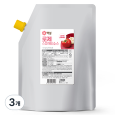 CJ BEKSUL 白雪 玫瑰義大利麵醬, 1.5kg, 3個