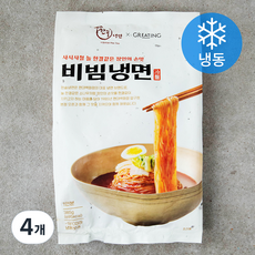 한솔냉면 그리팅 비빔냉면 1인분 (냉동), 385g, 4개