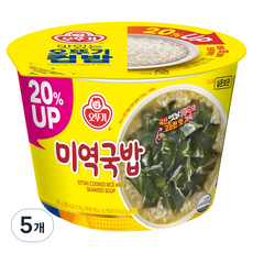 오뚜기 컵 미역국밥, 200g, 5개