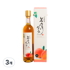 솔티마을 천연 발효 복숭아식초, 500ml, 3개
