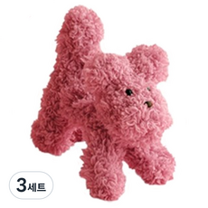 yarna DIY 패키지 모루 강아지 놀아줘멍 인형 만들기 1마리 + QR 동영상 세트, 10 인디핑크, 3세트