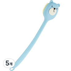 ZBIBI 小熊造型長柄搓澡刷, 1入, 5個, 藍色