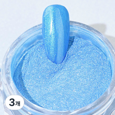 Gelic 珠光美甲粉, 6 鯨魚藍, 3個