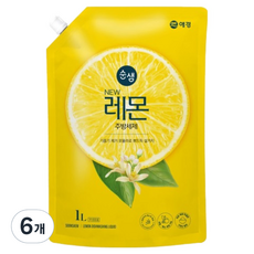 순샘 뉴 레몬 주방세제, 1L, 6개