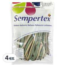 셈퍼텍스 요술풍선 260S 50p 세트, 유칼립투스 + 화이트샌드 + 리플렉스골드, 4세트