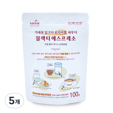 아만프리미엄티 블랙티 에스프레소, 5개, 100g, 5개, 1개입