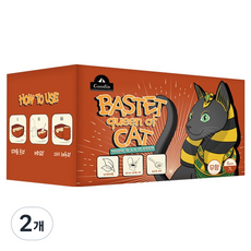 구딘 고양이 바스테트 퀸 오브 캣 두부모래 가는입자 1.5mm 2.5kg, 무향, 2개, 7L