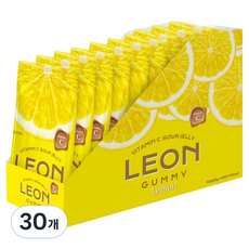 韓國 LEON Vidal 酸味維他命C檸檬軟糖, 50g, 30個