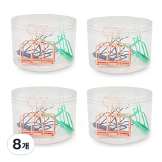 블루마토 메탈 더블 바인더 클립 랜덤발송, 51mm, 3개입, 8개