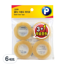 프린텍 골드 테이프 오피스팩 리필형 /12mm x 30m 4p, 6세트