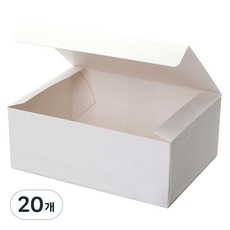 무지 선물상자 4호 21 x 15 x 8 cm, 화이트, 20개