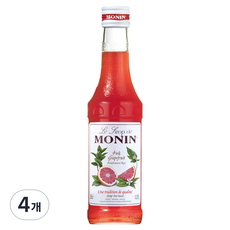 모닌 자몽 시럽, 250ml, 4개