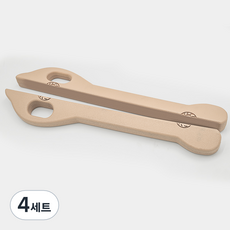 리버폭스 차량용 폴리우레탄 카시트 사이드 틈새 쿠션 세트, 베이지, 4세트