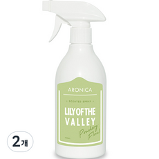 아로니카 센티드 스프레이 탈취제 릴리오브더밸리, 490ml, 2개