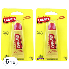 Carmex 小蜜媞 保濕護唇膏 軟管, 經典, 10g, 6個