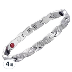 KODACHIEF 鈦龍紋手鍊 銀色 20.5 x 0.7 cm, 4個